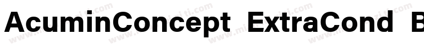 AcuminConcept ExtraCond Black字体转换